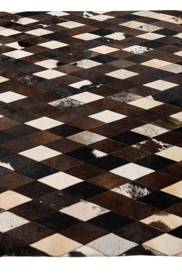 Detail image of 5' 9 x 8' 1 Cowhide - Patchwork Rug