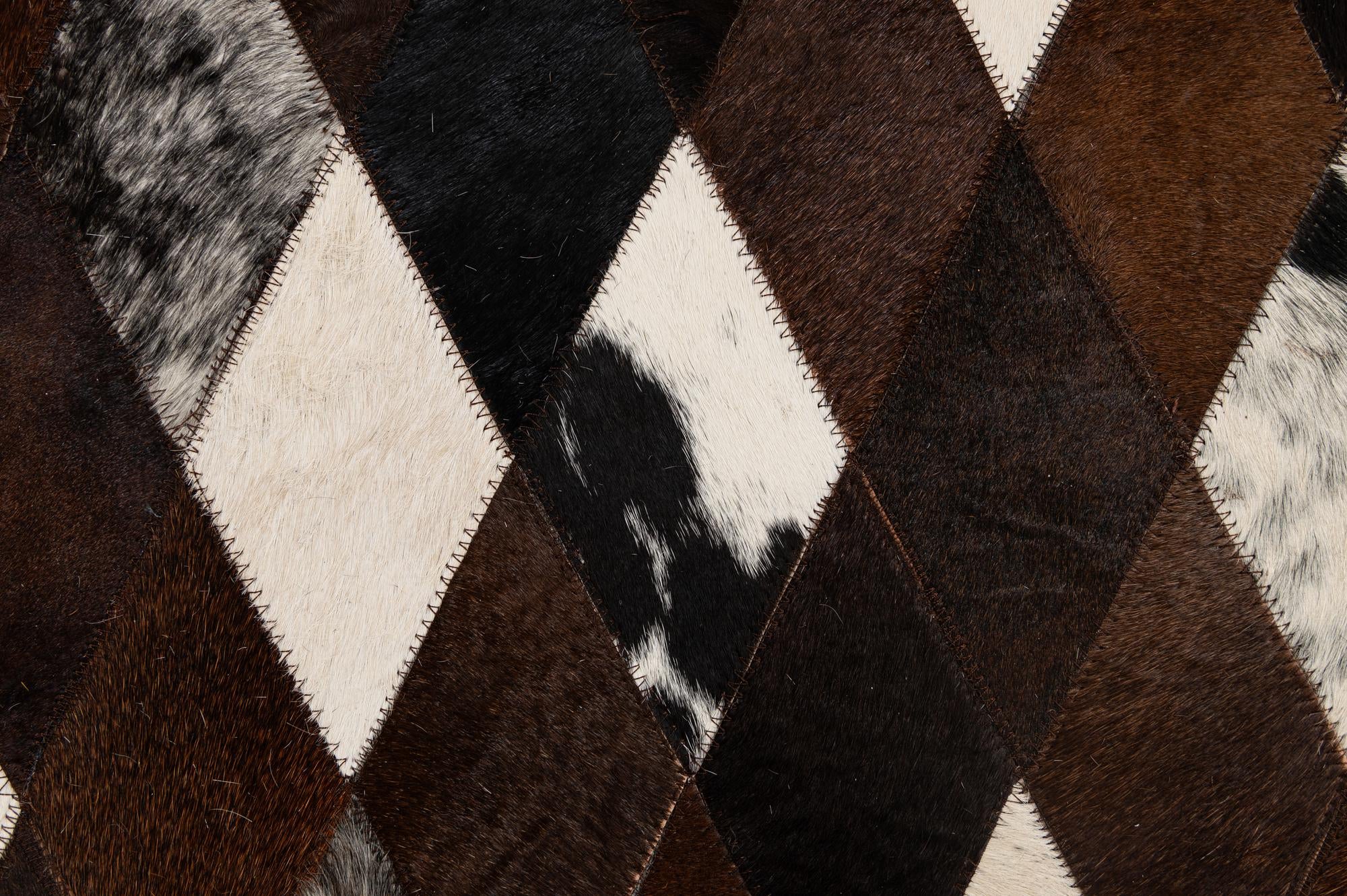 5' 9 x 8' 1 Cowhide - Patchwork Rug