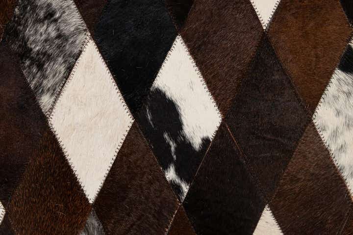 5' 9 x 8' 1 Cowhide - Patchwork Rug