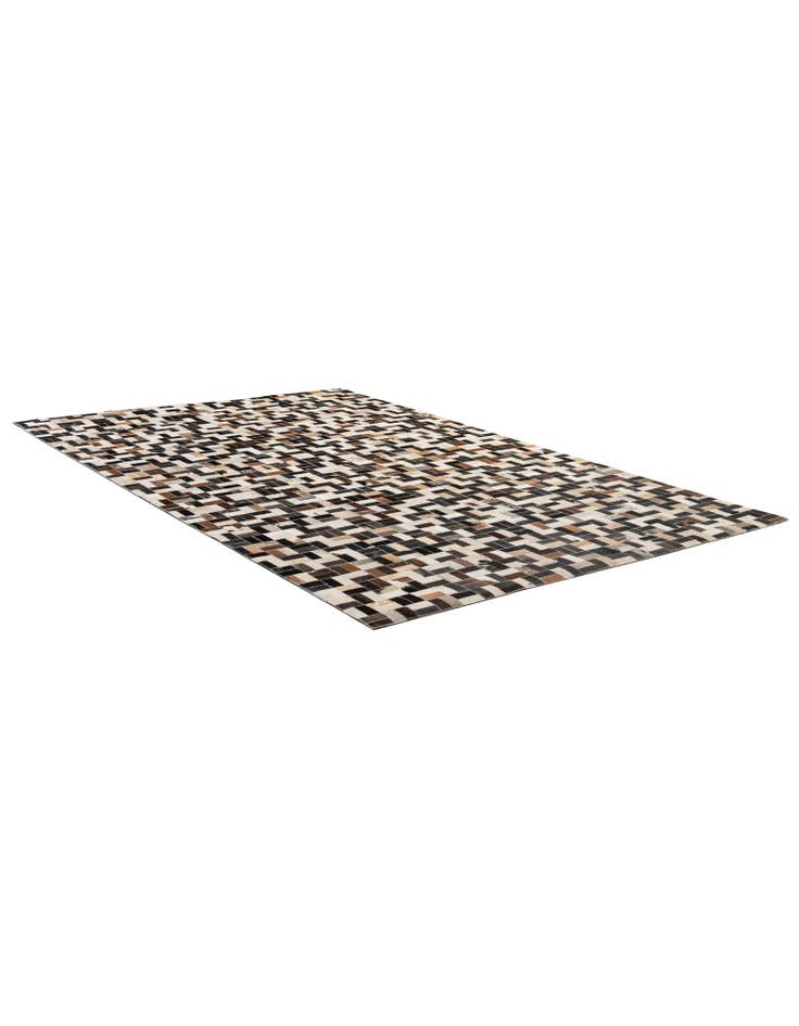 Detail image of 5' 1 x 8' Cowhide - Patchwork Rug