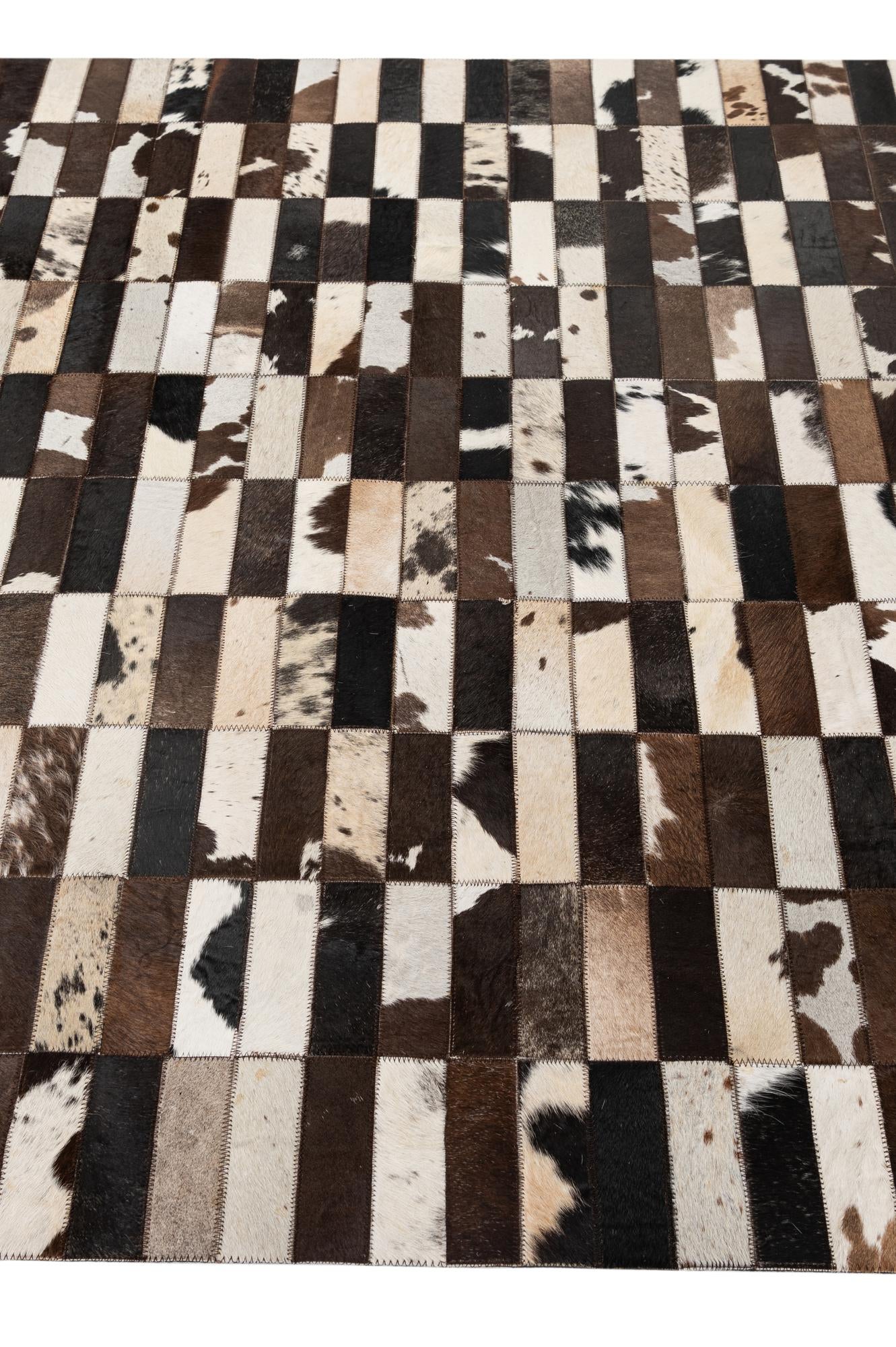 5' x 7' 11 Cowhide - Patchwork Rug
