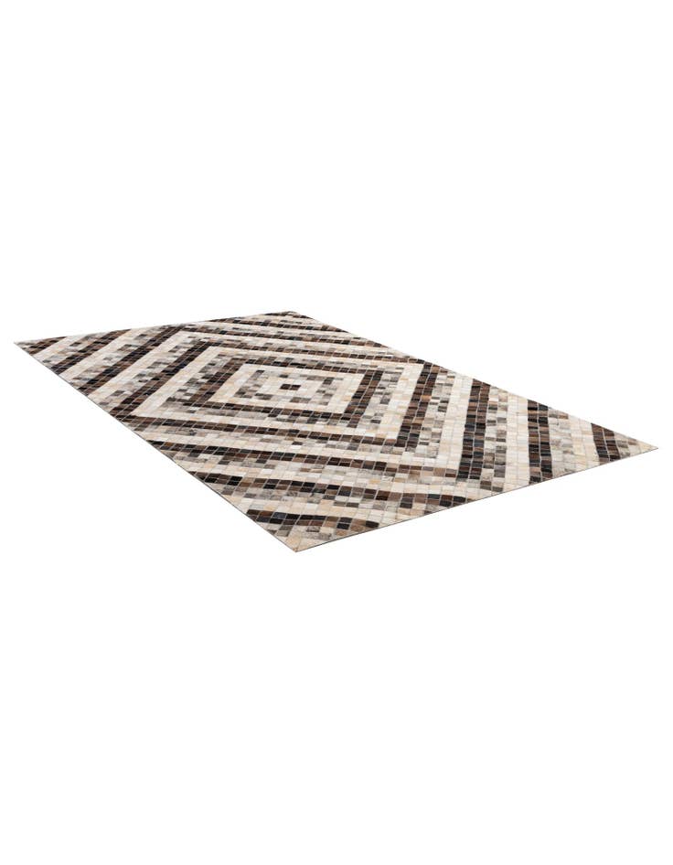 Detail image of 5' x 8' Cowhide - Patchwork Rug