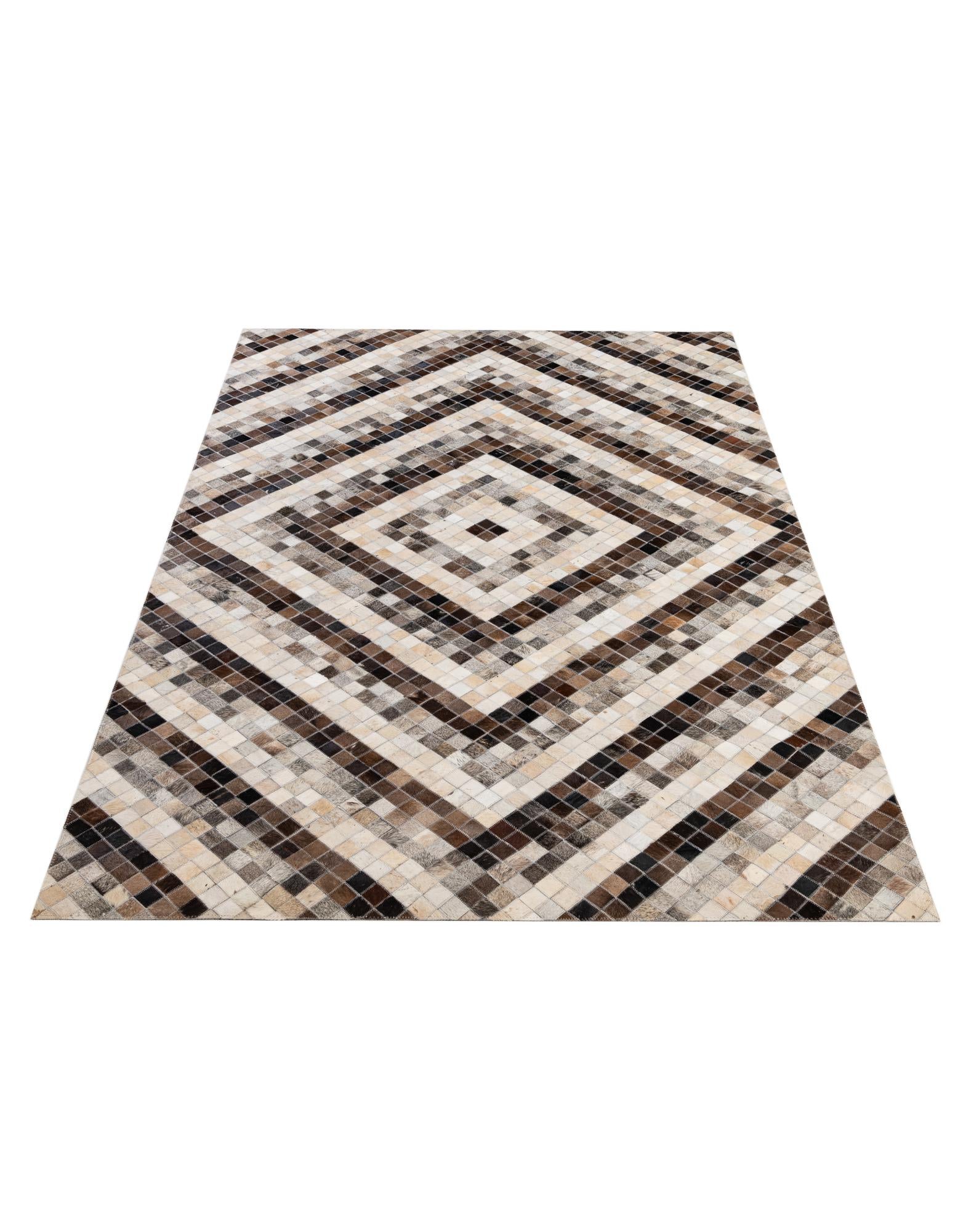 5' x 8' Cowhide - Patchwork Rug