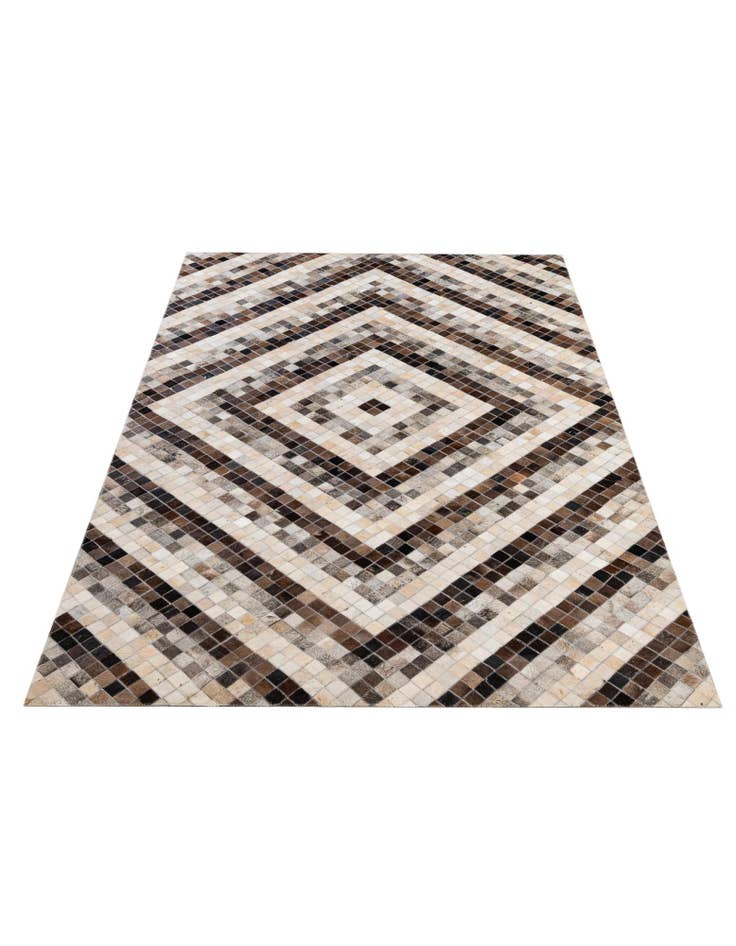 Detail image of 5' x 8' Cowhide - Patchwork Rug
