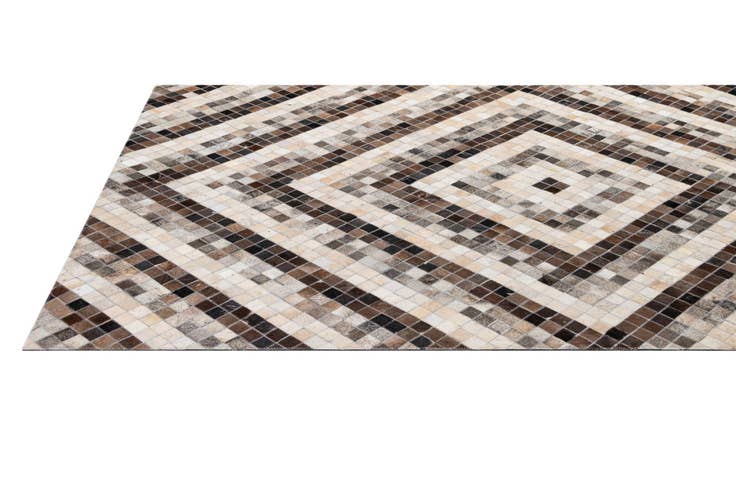 Detail image of 5' x 8' Cowhide - Patchwork Rug