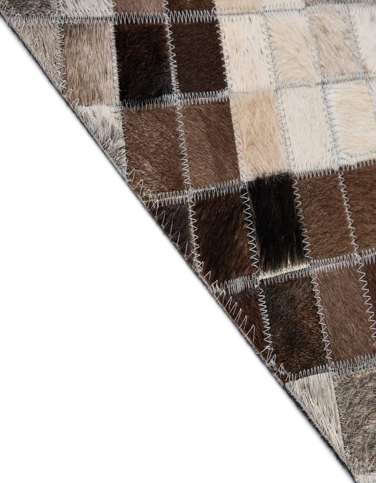 Detail image of 5' x 8' Cowhide - Patchwork Rug