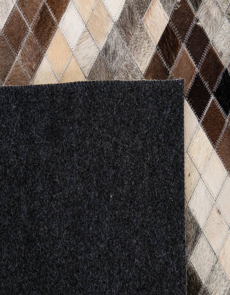 Detail image of 5' x 8' Cowhide - Patchwork Rug