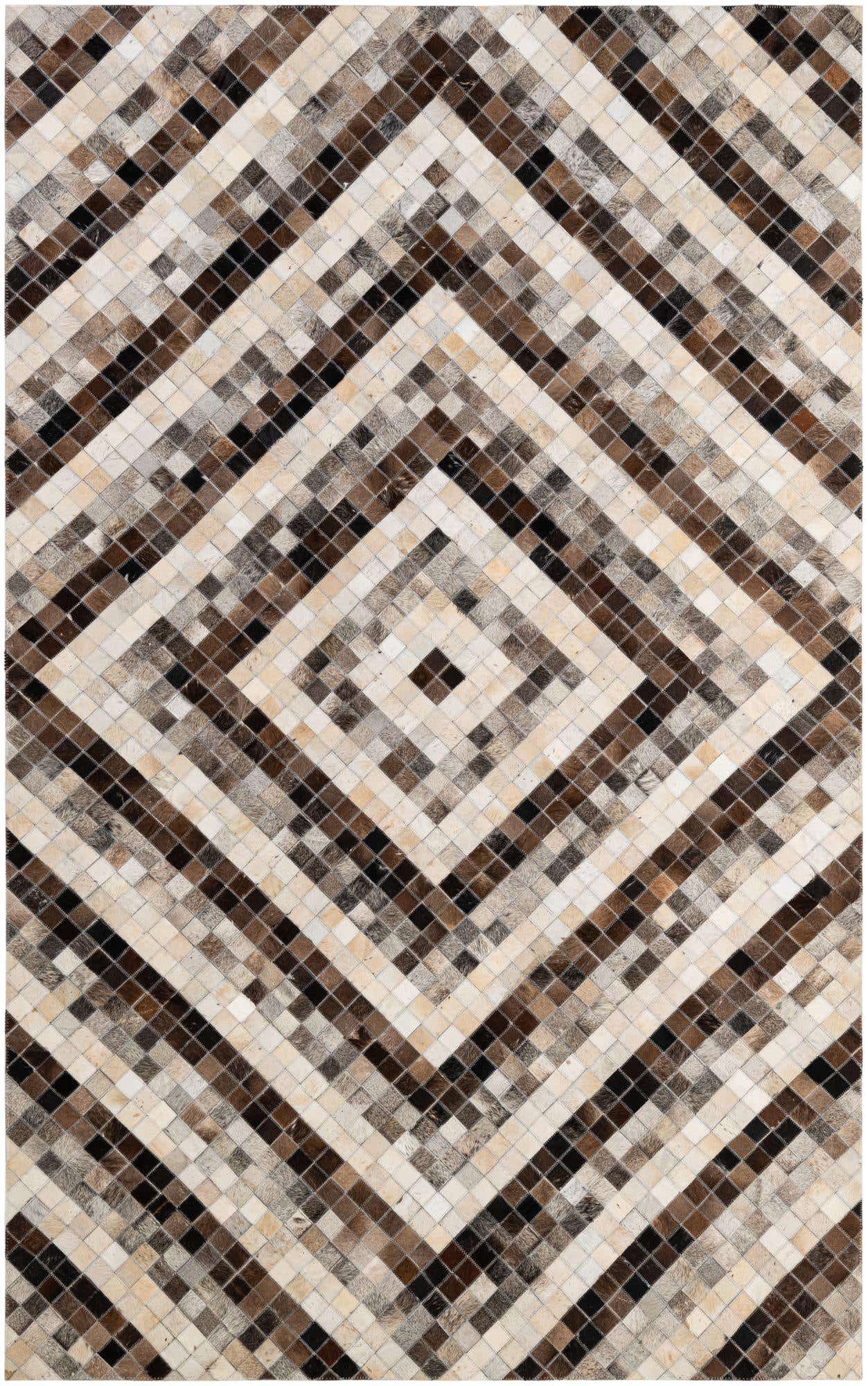 5' x 8' Cowhide - Patchwork Rug