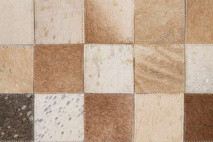 5' 1 x 8' Cowhide - Patchwork Rug
