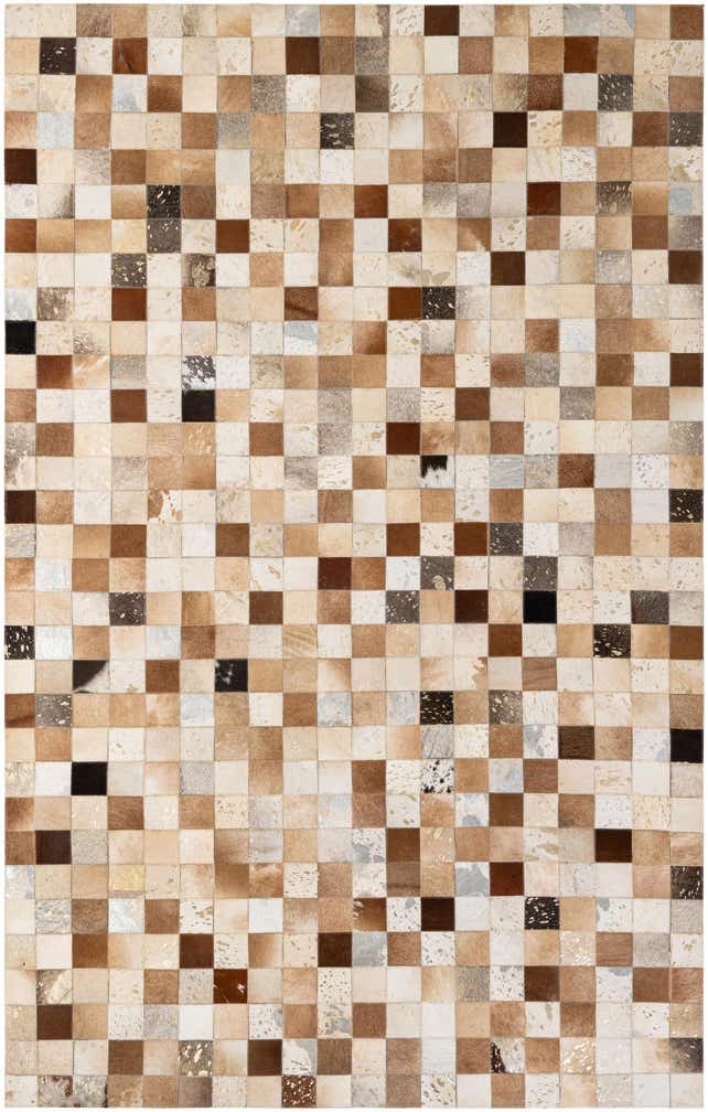 5' 1 x 8' Cowhide - Patchwork Rug