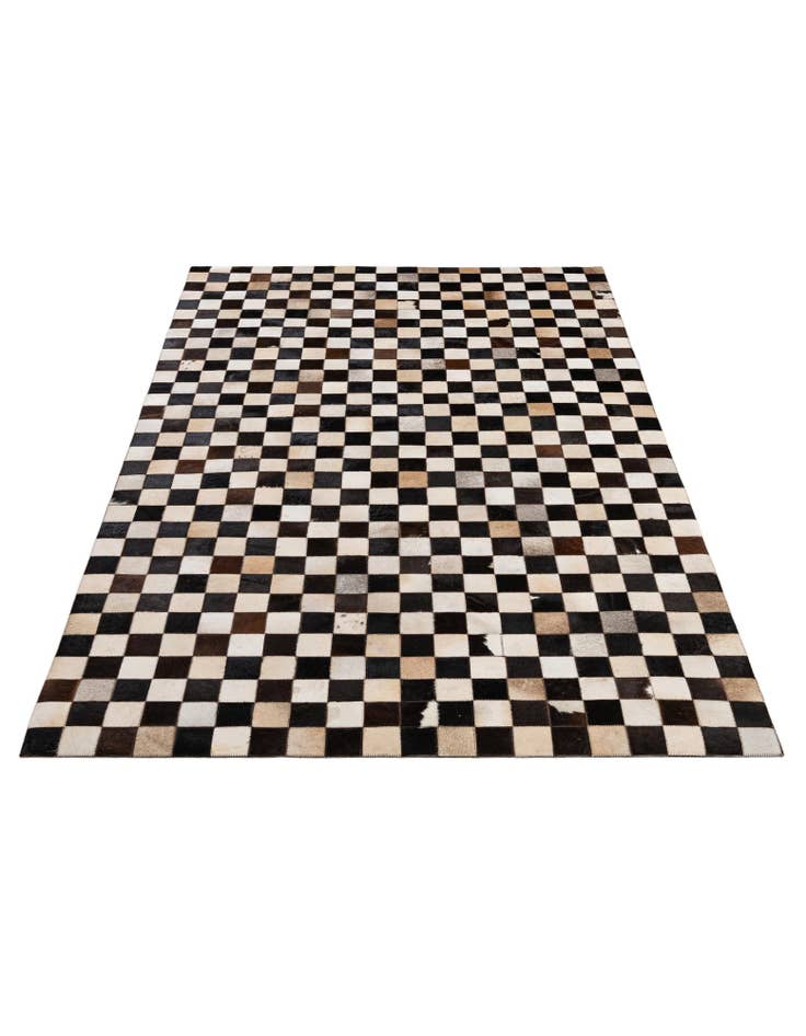 Detail image of 4' 11 x 8' 1 Cowhide - Patchwork Rug