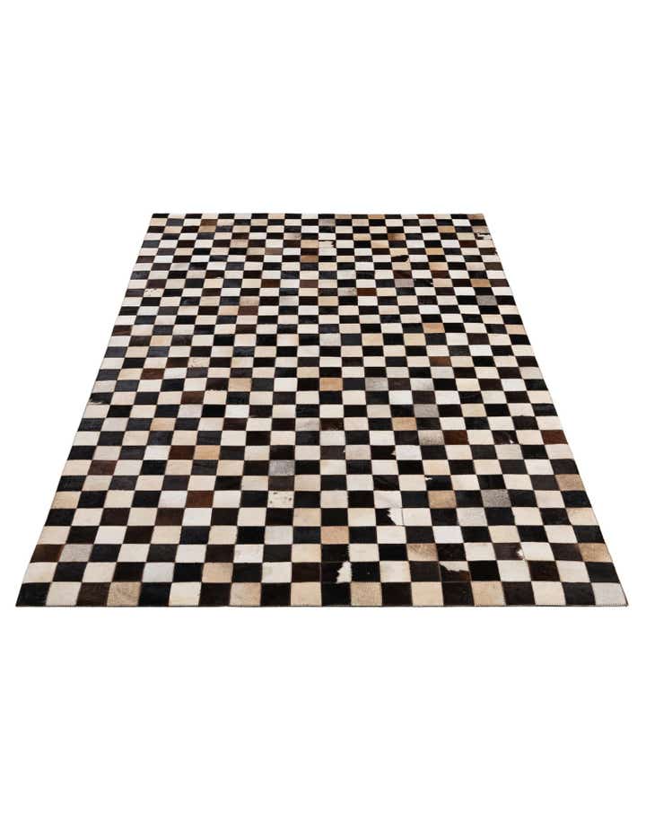 4' 11 x 8' 1 Cowhide - Patchwork Rug