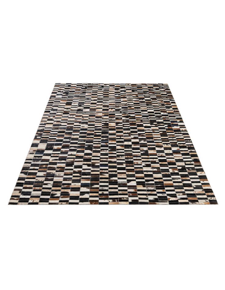 Detail image of 5' 3 x 8' Cowhide - Patchwork Rug