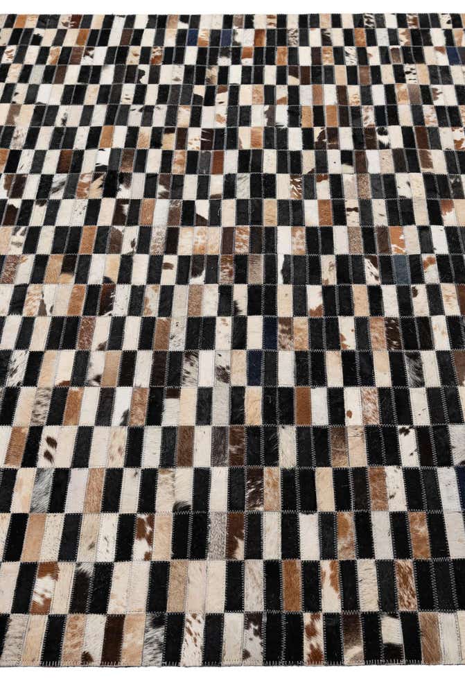 5' 3 x 8' Cowhide - Patchwork Rug