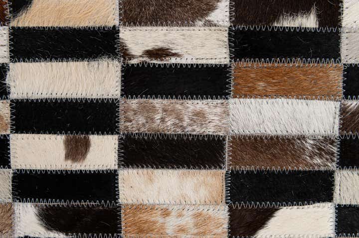 5' 3 x 8' Cowhide - Patchwork Rug