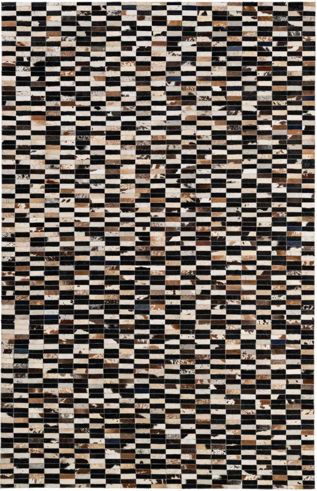 5' 3 x 8' Cowhide - Patchwork Rug