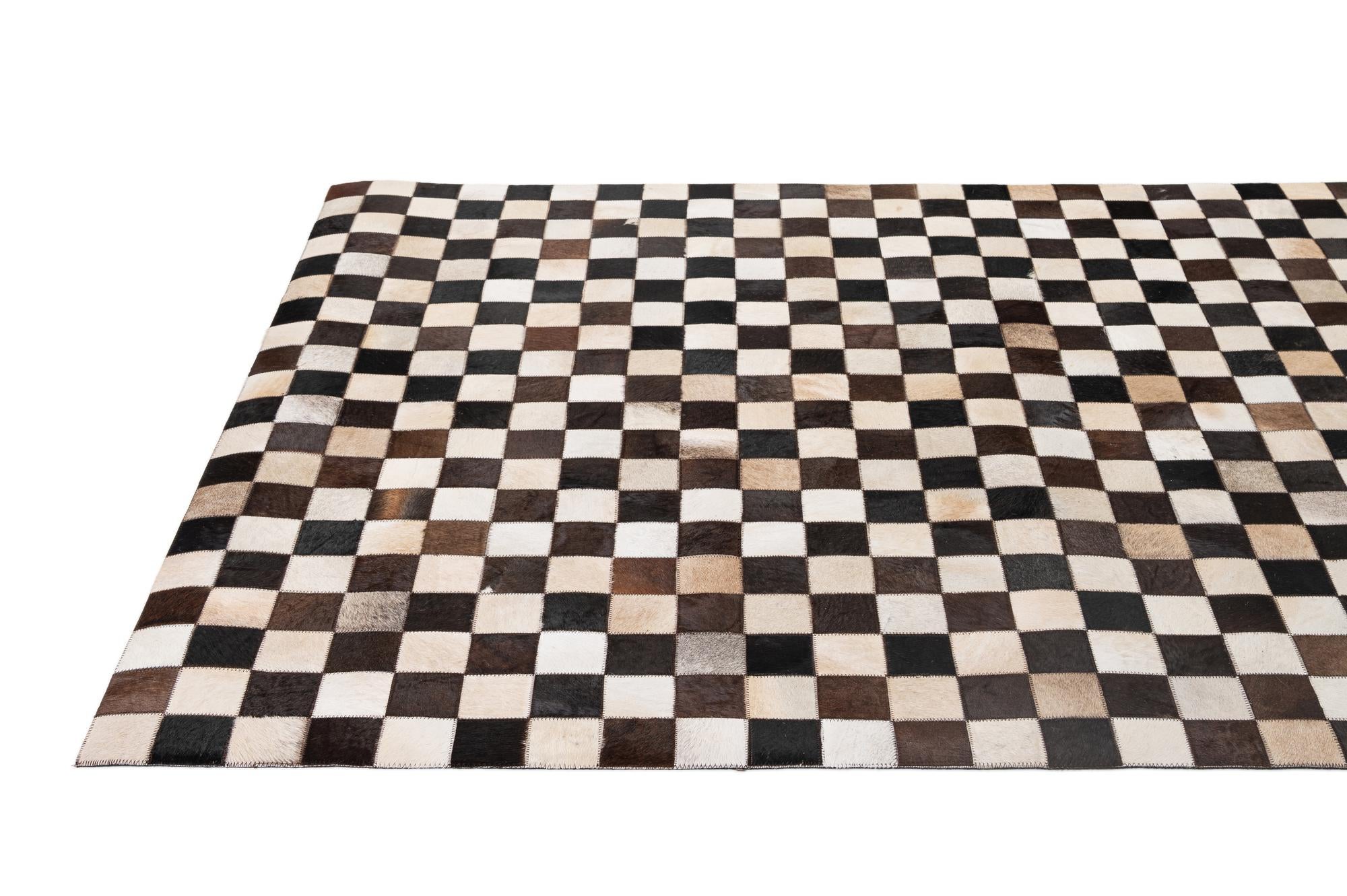 5' x 8' 1 Cowhide - Patchwork Rug