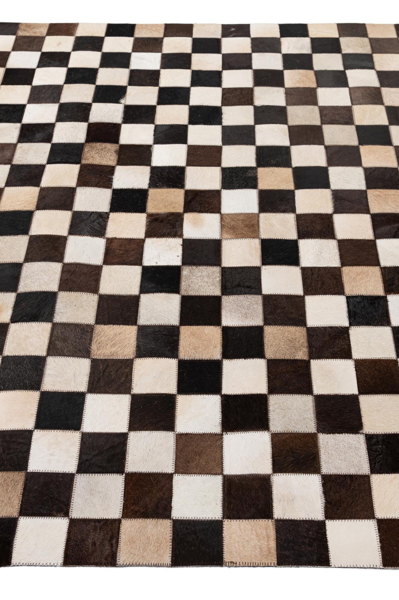 5' x 8' 1 Cowhide - Patchwork Rug