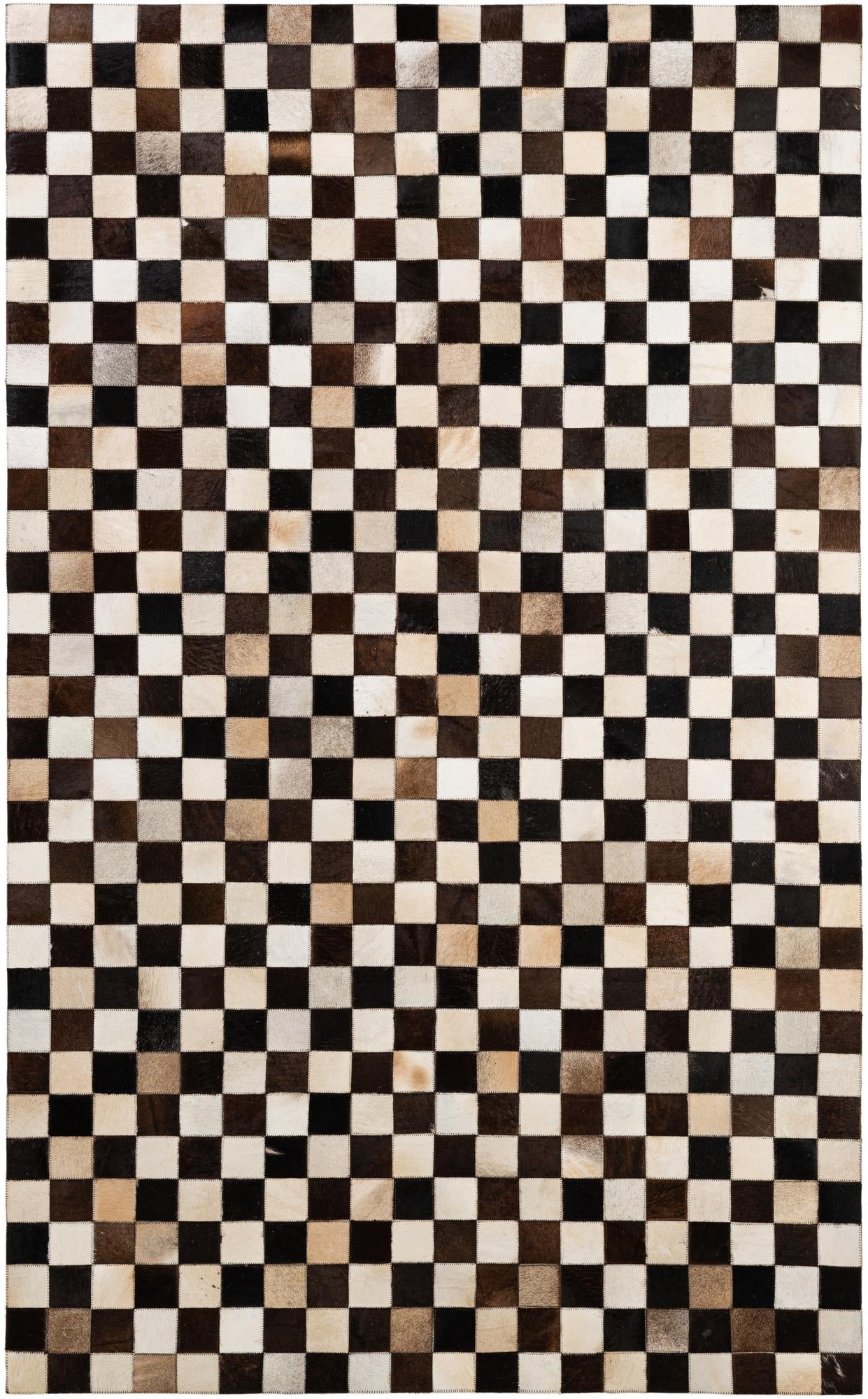 5' x 8' 1 Cowhide - Patchwork Rug