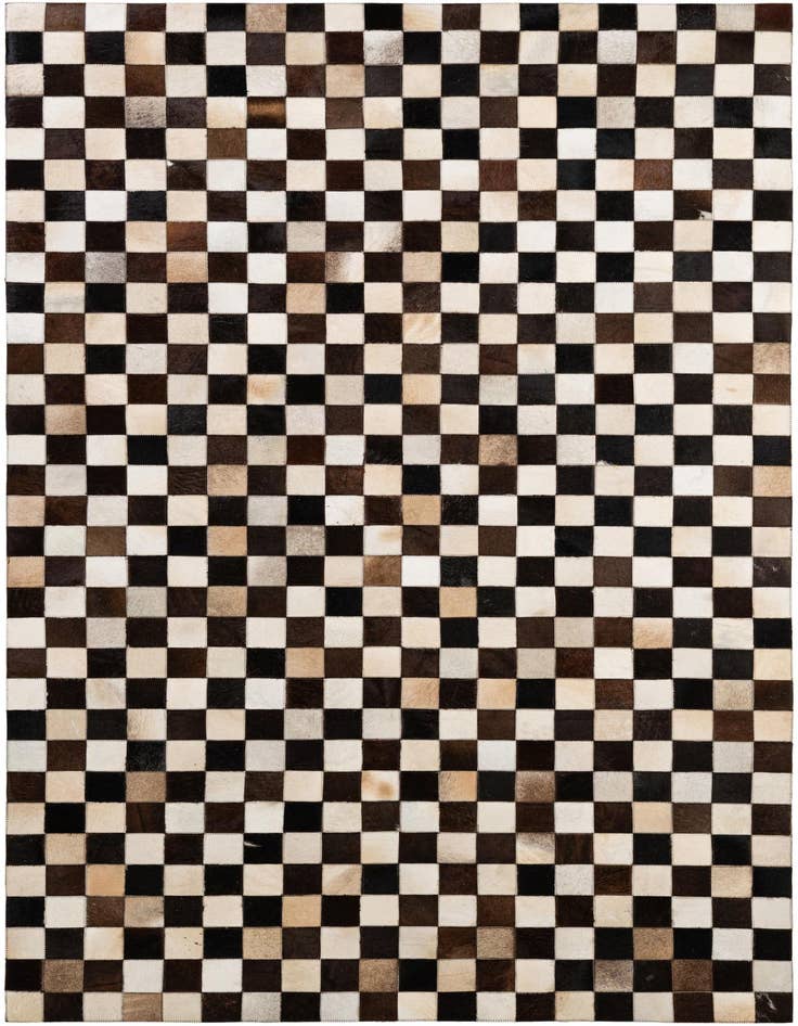 Detail image of 5' x 8' 1 Cowhide - Patchwork Rug