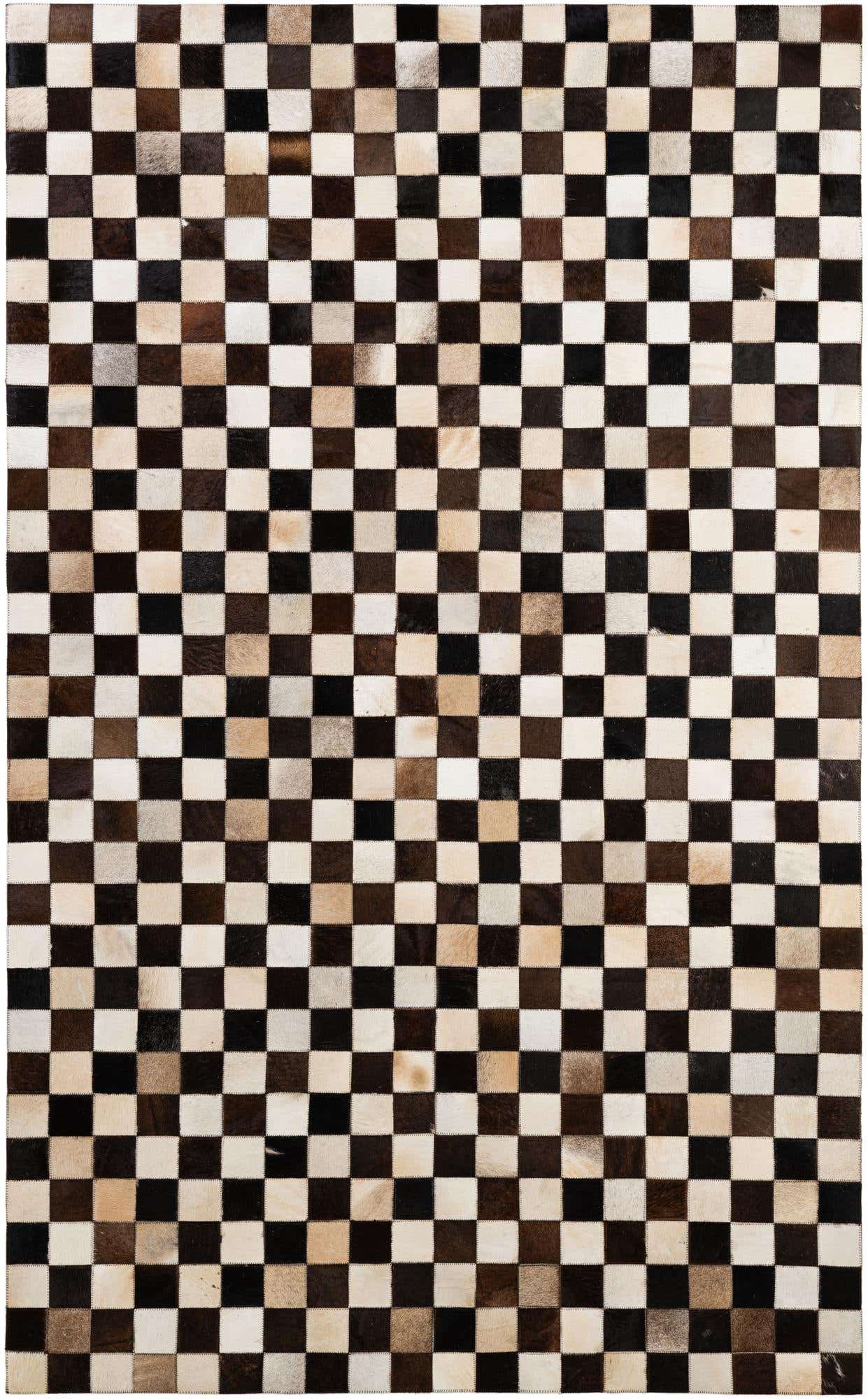 5' x 8' 1 Cowhide - Patchwork Rug