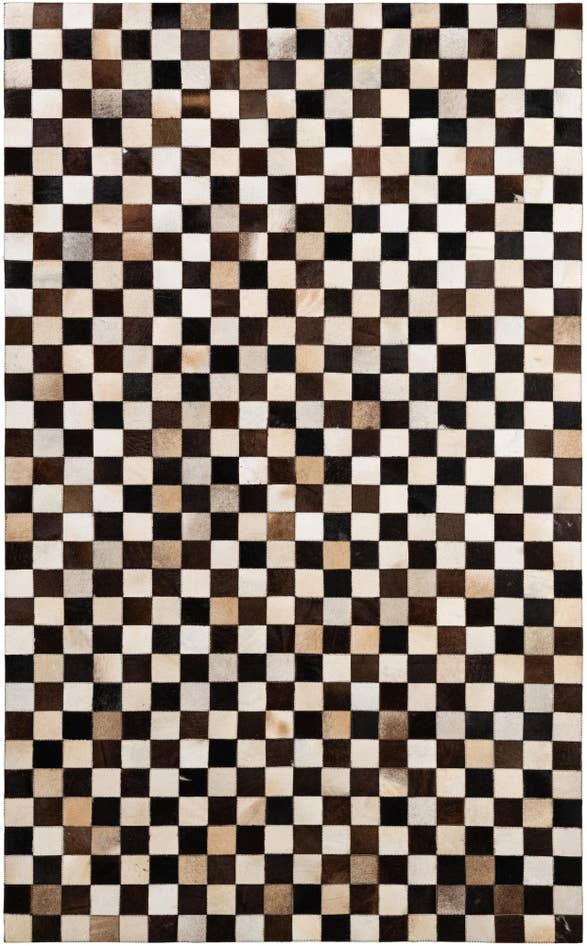 Detail image of 5' x 8' 1 Cowhide - Patchwork Rug