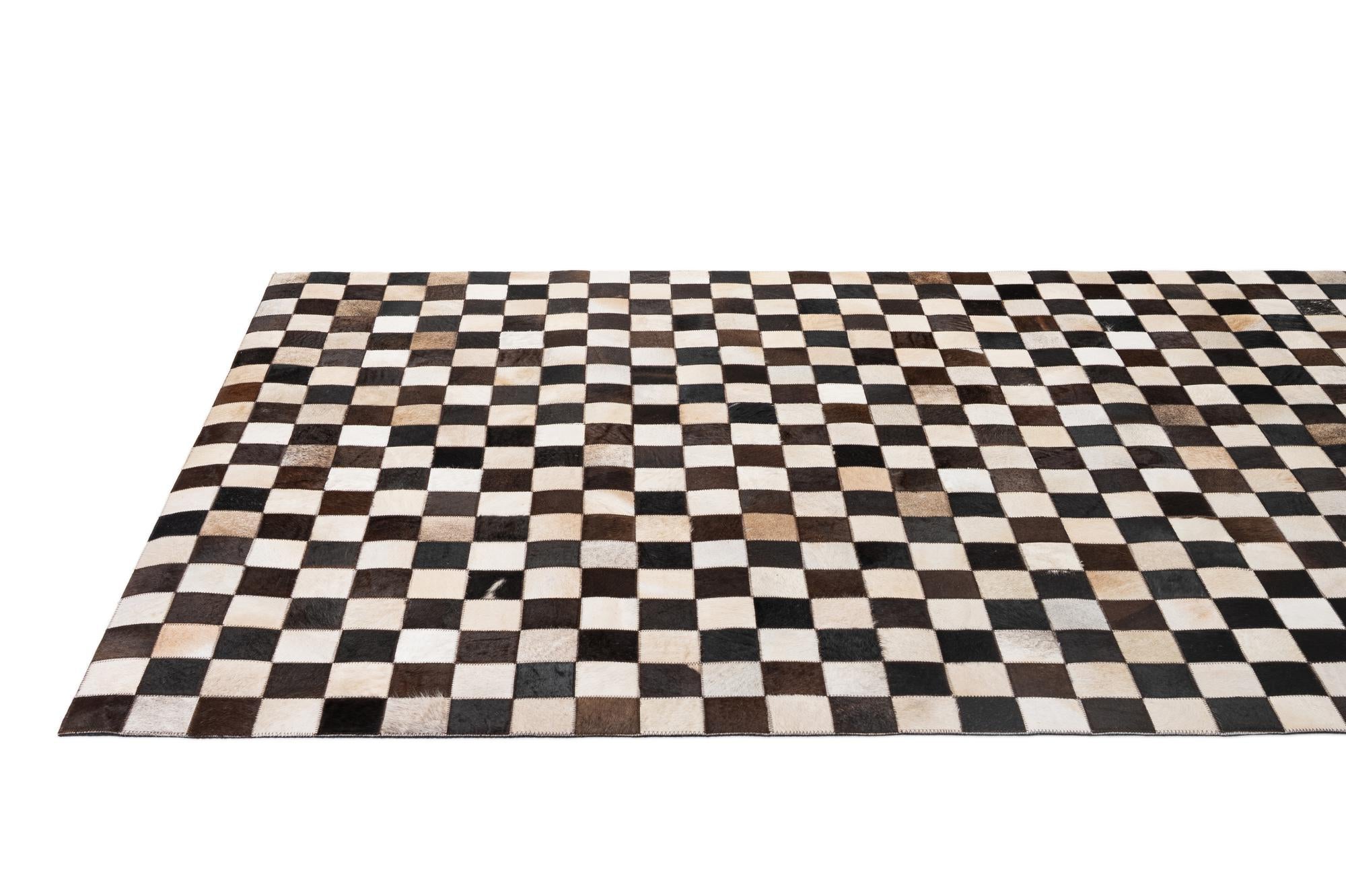 5' x 8' 1 Cowhide - Patchwork Rug