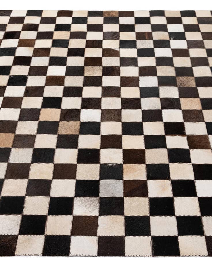 Detail image of 5' x 8' 1 Cowhide - Patchwork Rug