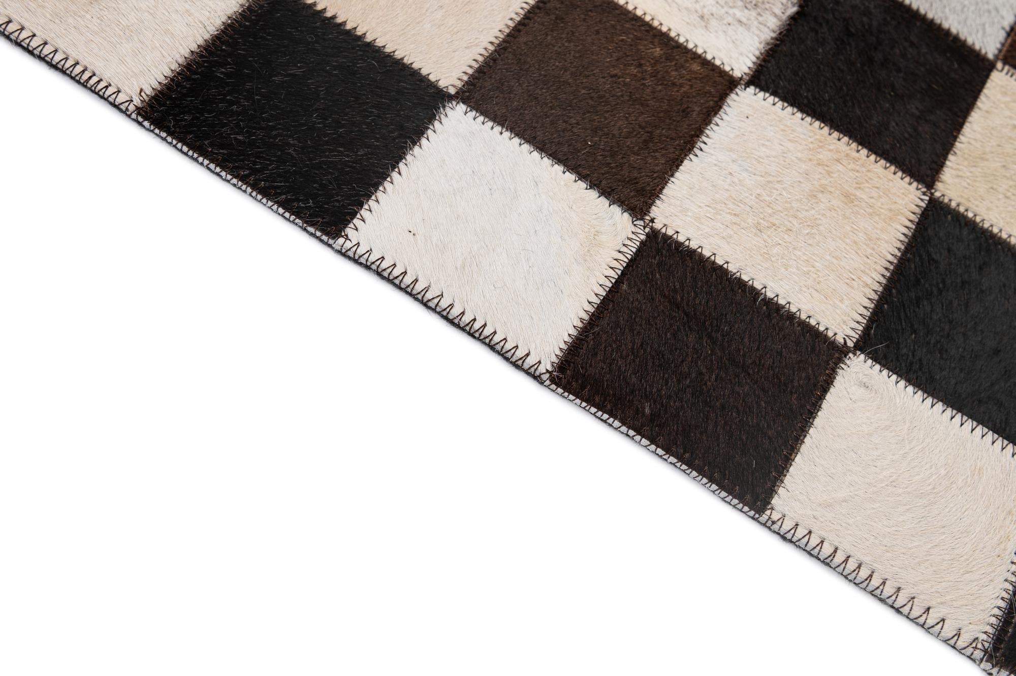 5' x 8' 1 Cowhide - Patchwork Rug
