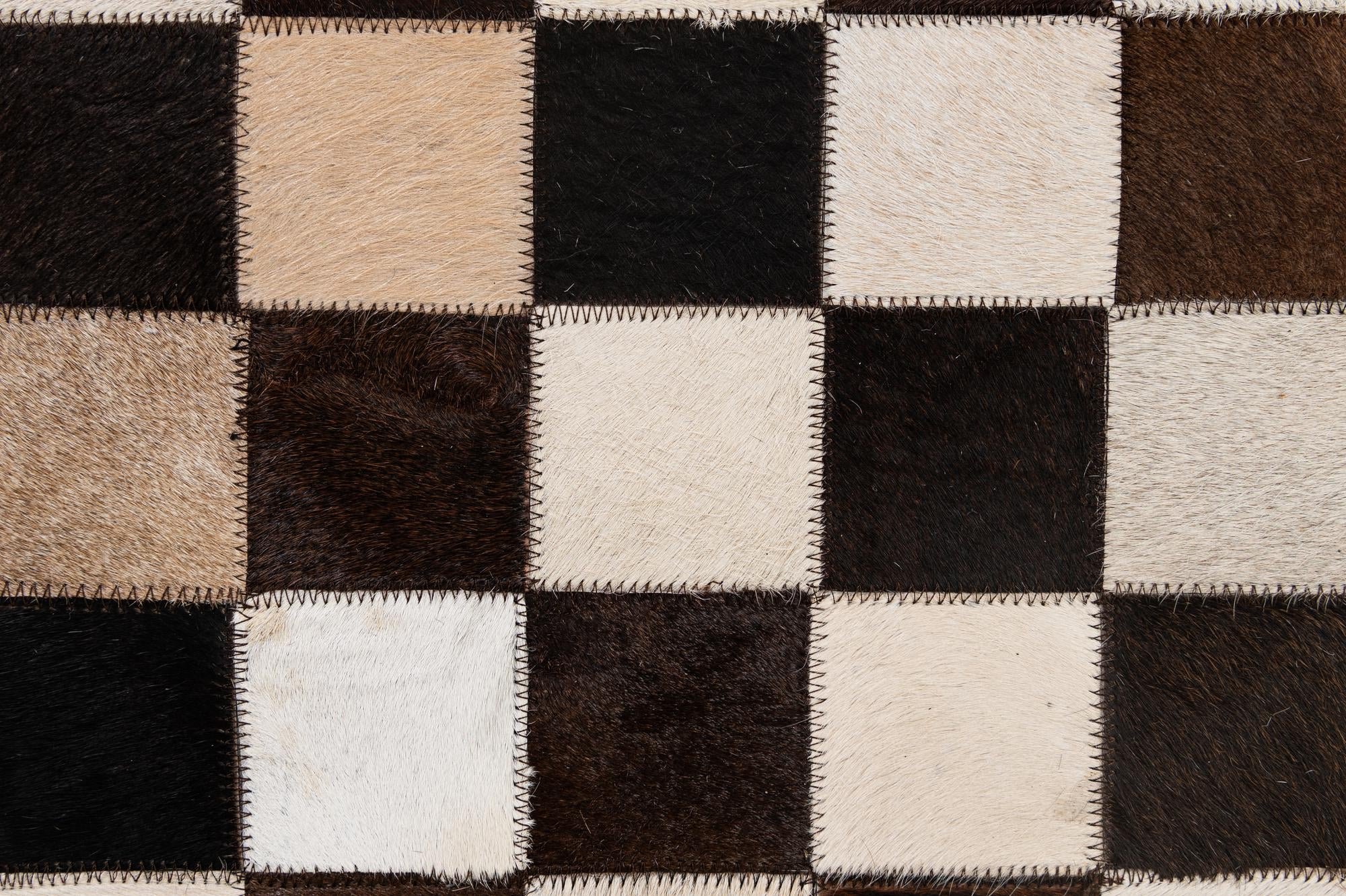 5' x 8' 1 Cowhide - Patchwork Rug