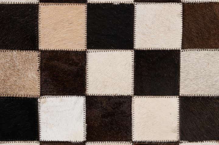 5' x 8' 1 Cowhide - Patchwork Rug