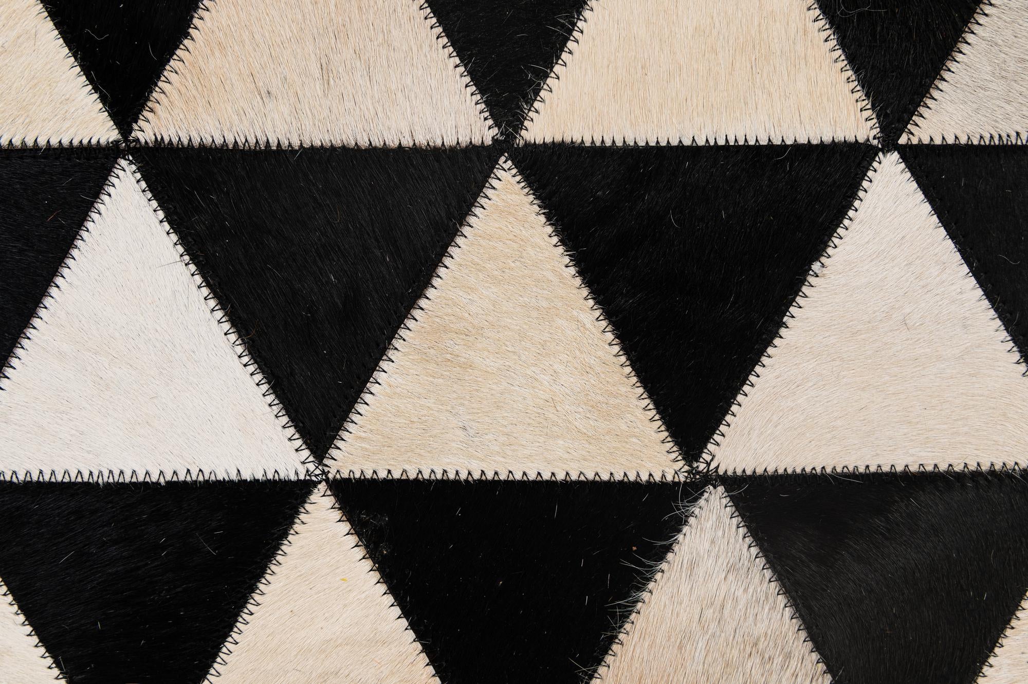 5' 2 x 8' 2 Cowhide - Patchwork Rug