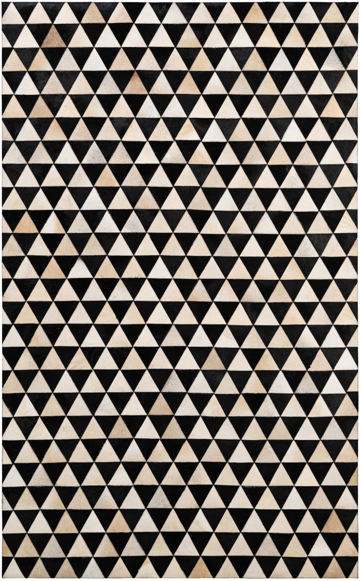5' 2 x 8' 2 Cowhide - Patchwork Rug