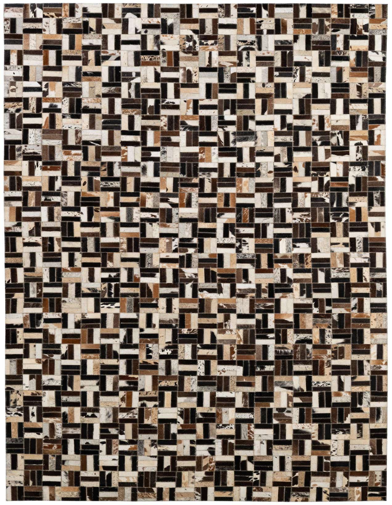 5' x 7' 11 Cowhide - Patchwork Rug