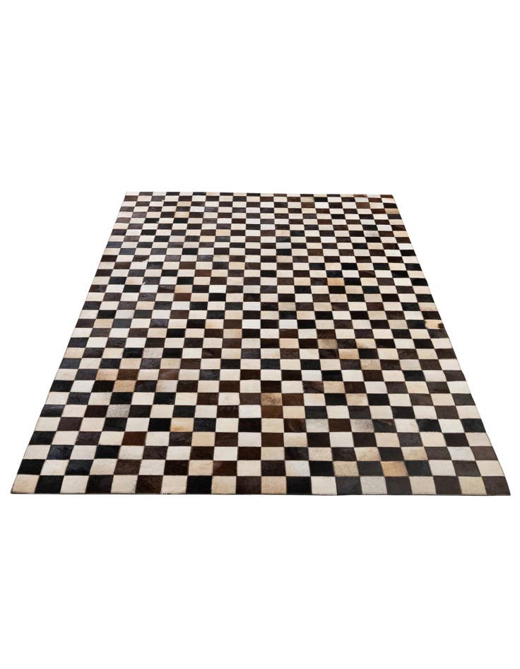 Detail image of 5' x 8' Cowhide - Patchwork Rug