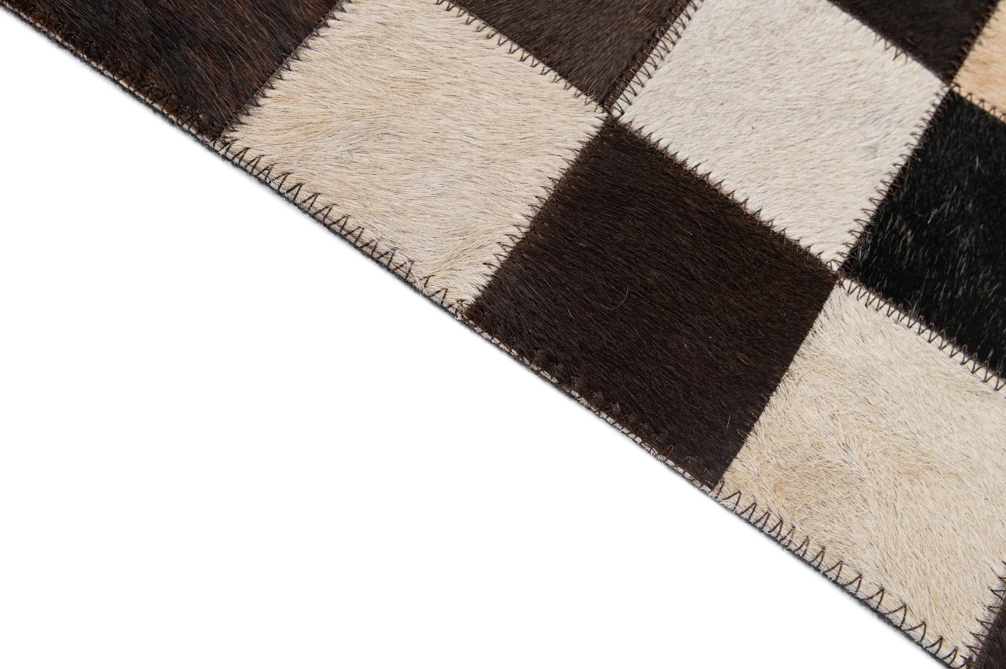 5' x 8' Cowhide - Patchwork Rug