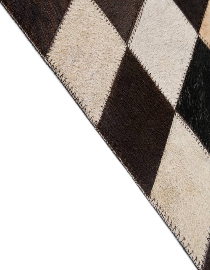 Detail image of 5' x 8' Cowhide - Patchwork Rug