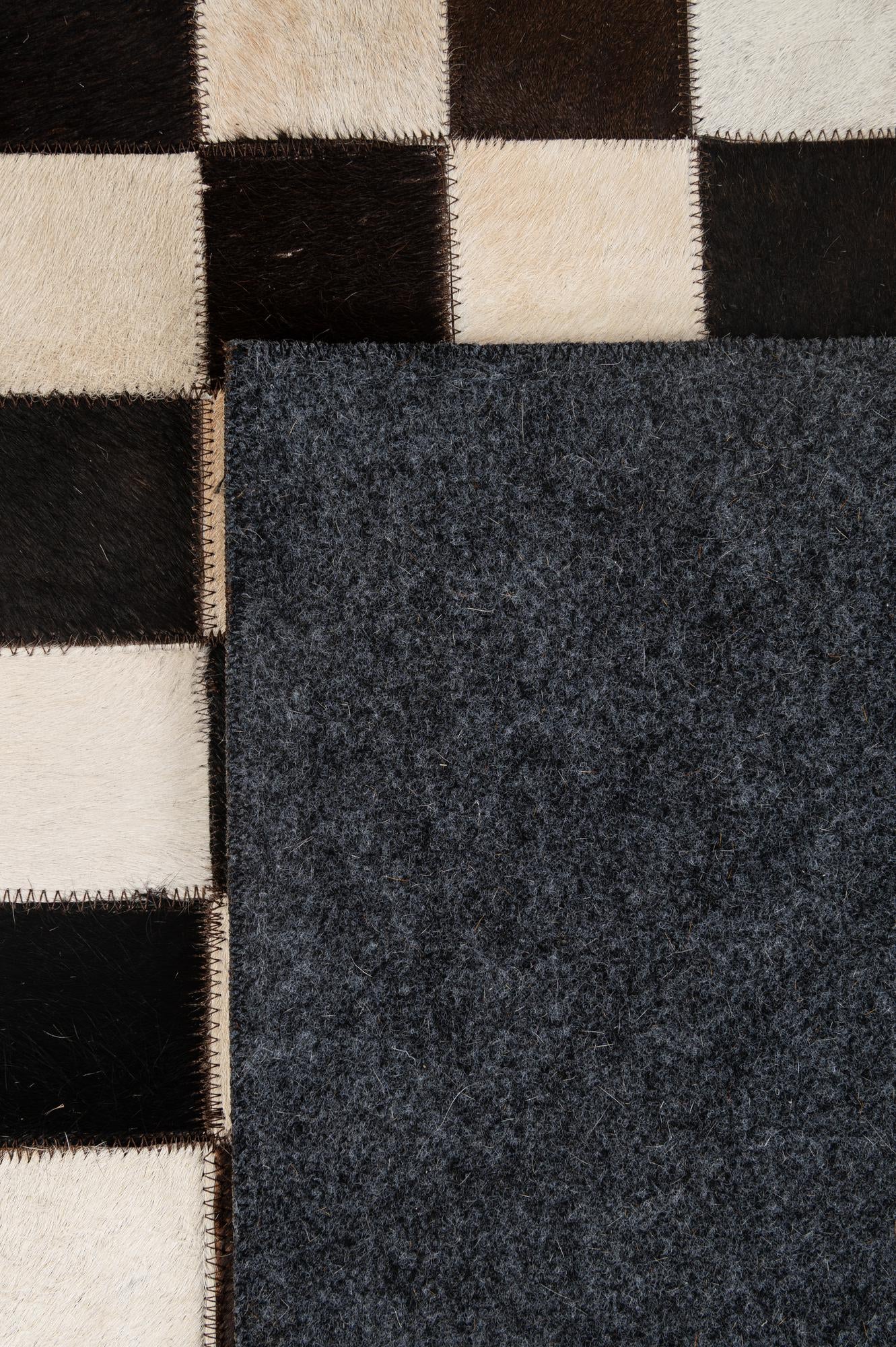 5' x 8' Cowhide - Patchwork Rug