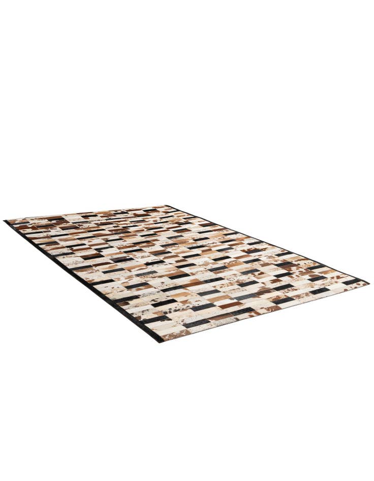 Detail image of 5' 1 x 7' 11 Cowhide - Patchwork Rug