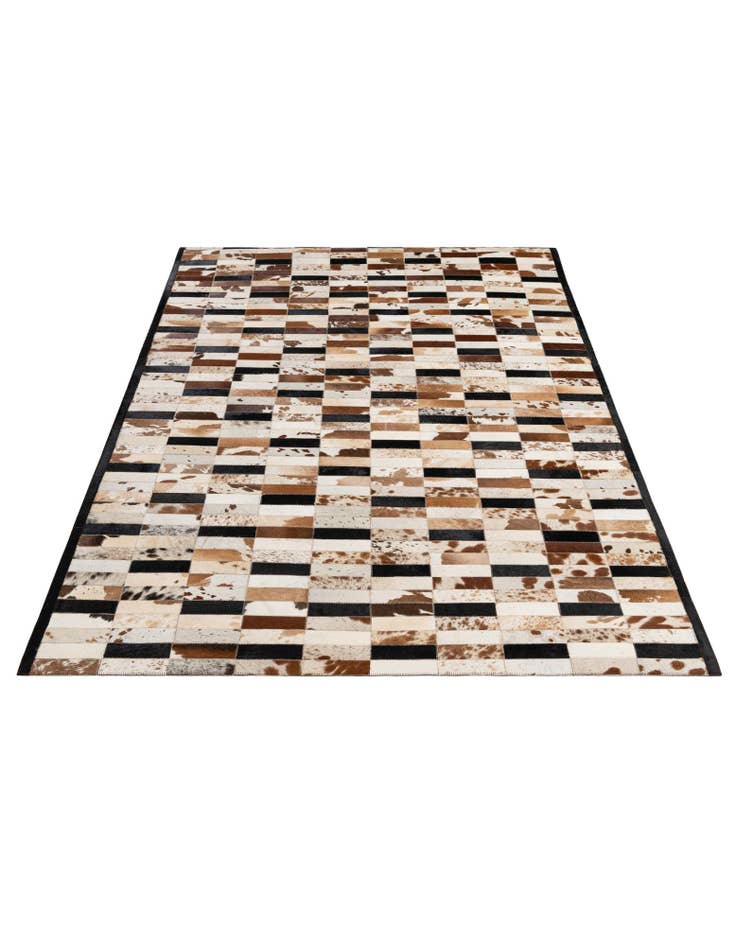 Detail image of 5' 1 x 7' 11 Cowhide - Patchwork Rug