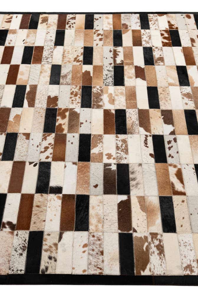 5' 1 x 7' 11 Cowhide - Patchwork Rug