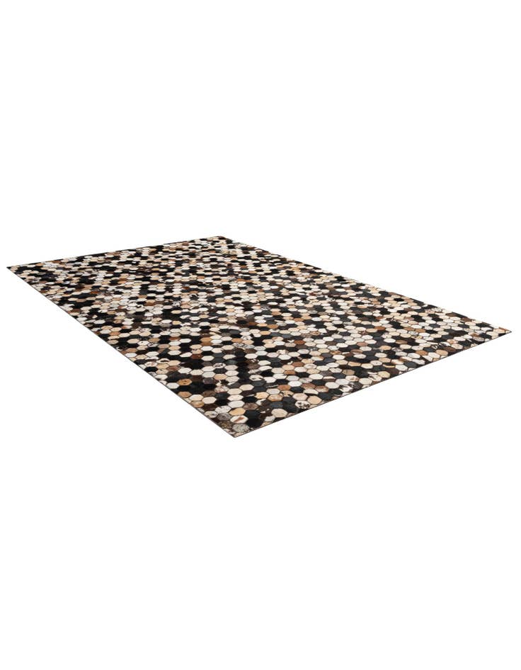 Detail image of 5' 1 x 8' Cowhide - Patchwork Rug