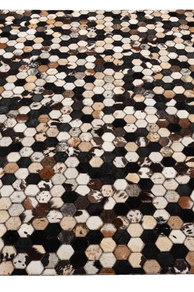 5' 1 x 8' Cowhide - Patchwork Rug
