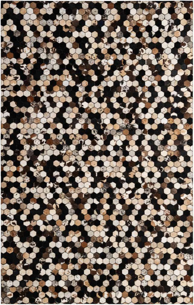 5' 1 x 8' Cowhide - Patchwork Rug