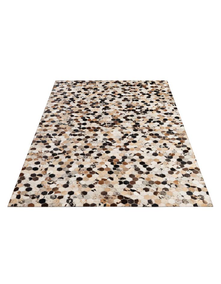 Detail image of 5' x 7' 10 Cowhide - Patchwork Rug