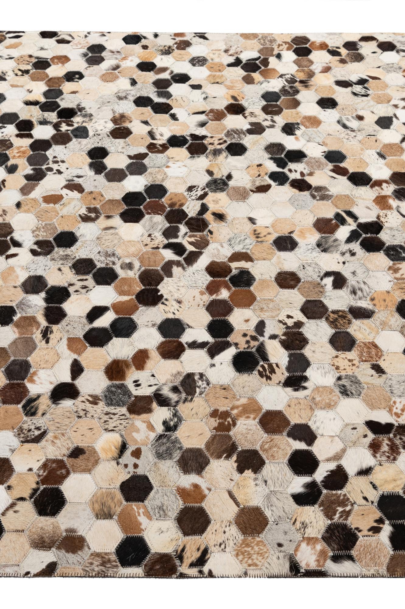 5' x 7' 10 Cowhide - Patchwork Rug