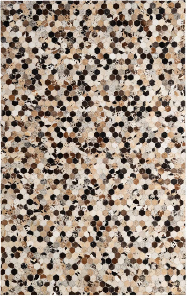 Detail image of 5' x 7' 10 Cowhide - Patchwork Rug