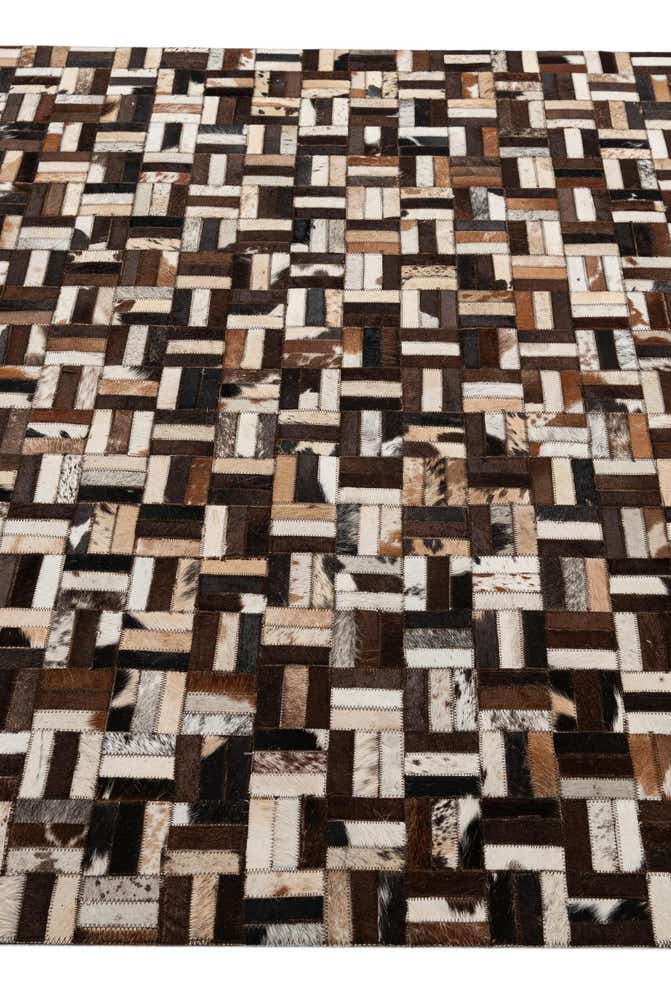 4' 11 x 7' 10 Cowhide - Patchwork Rug