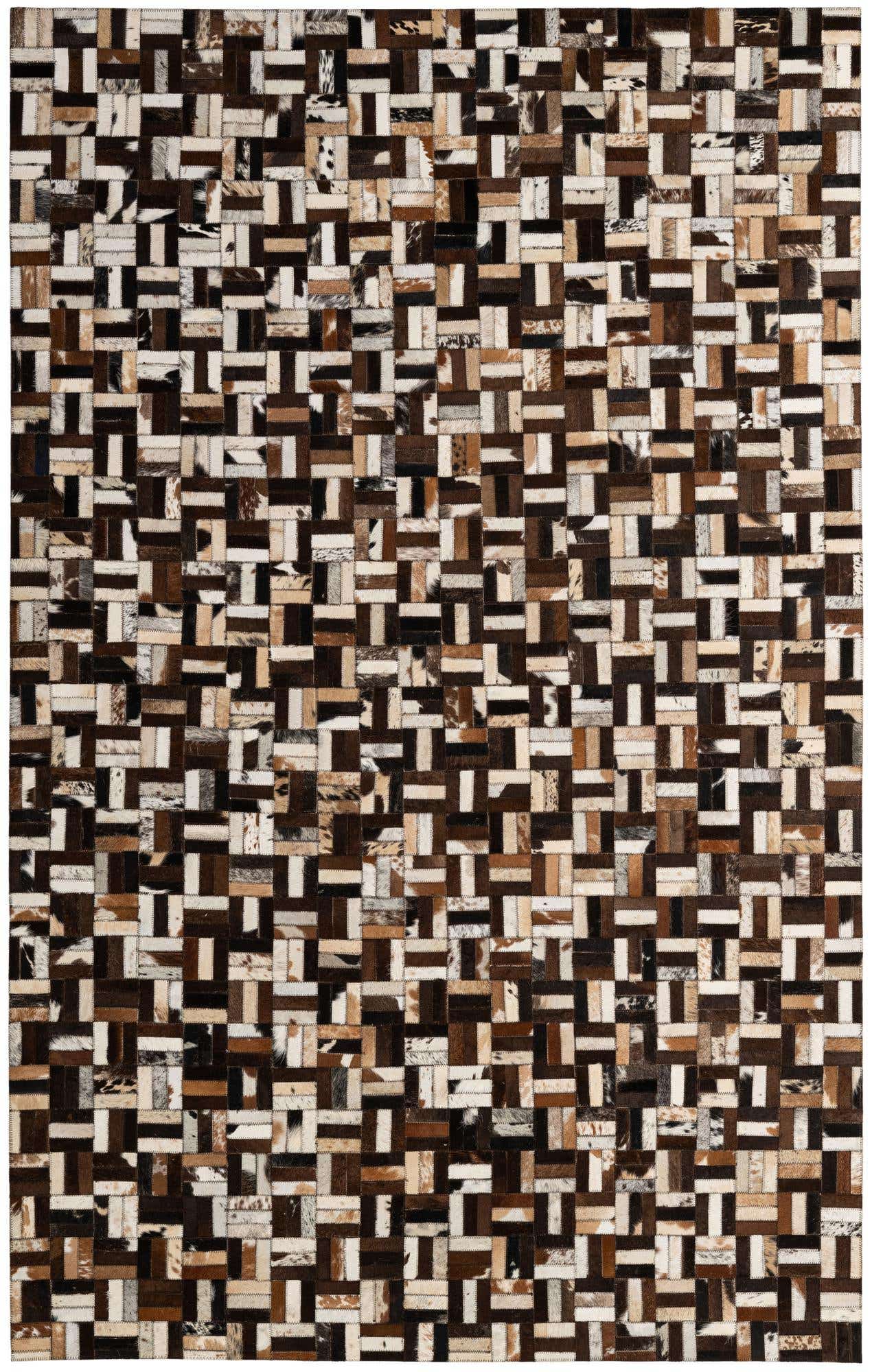4' 11 x 7' 10 Cowhide - Patchwork Rug