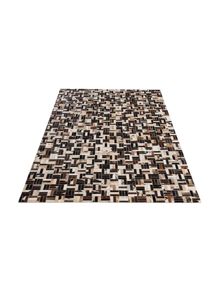 Detail image of 5' x 7' 11 Cowhide - Patchwork Rug